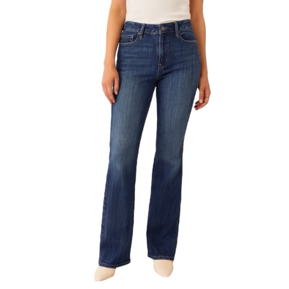 Ann Taylor LOFT Jeans Bootcut Dark Wash Stretch Denim Size 8